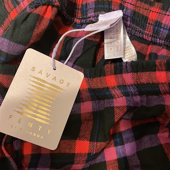 Savage x Fenty Purple Plaid pajama set - Picture 5 of 5